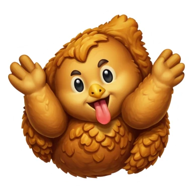 Fried chicken sticker
