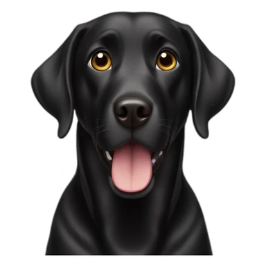 black labrador shocked sticker