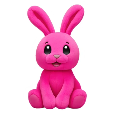 HotPink Jellycat bunny sticker