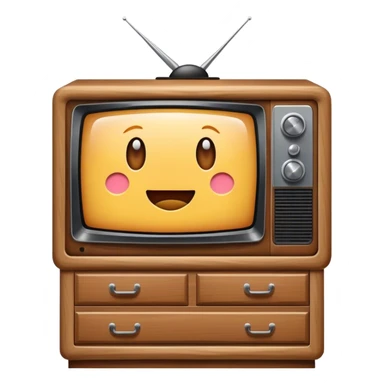 television on dresser sticker