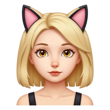 Bdsm girl with cat ears sticker