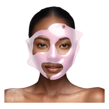 moisturizing hydrogel face mask pink sticker
