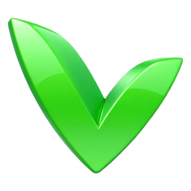 bright green check mark symbol sticker