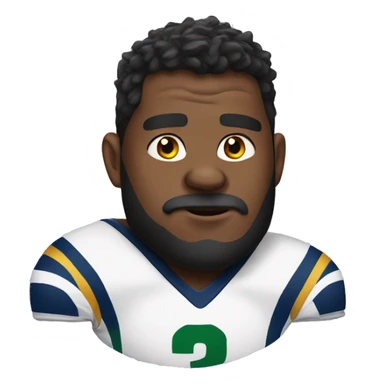 Beast wearing a rugby jersey sticker