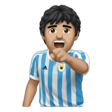 maradona gol con la mano sticker
