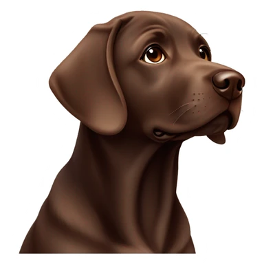 girl puppy chocolate Labrador ￼ sticker