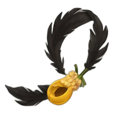 lazo negro de luto sticker