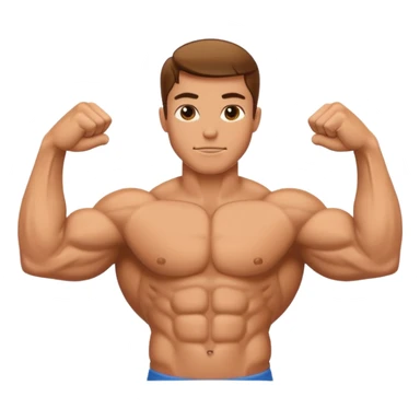 muscle arm sticker