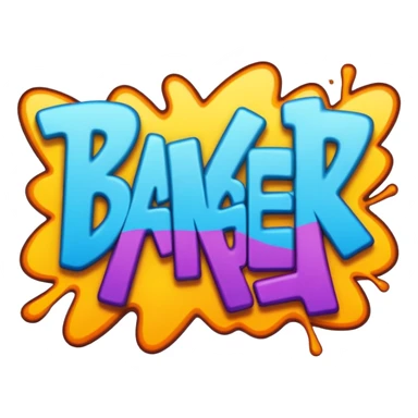 The word Banger in graffiti sticker