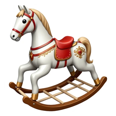 A rocking horse toy sticker
