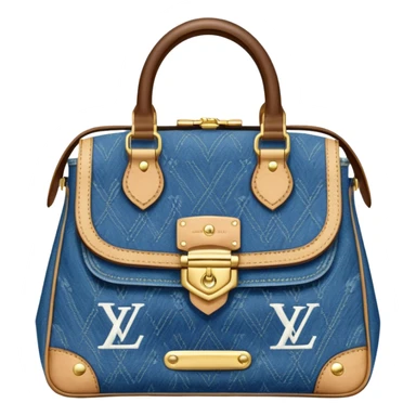 louis vuitton denim bag with gold buckle sticker