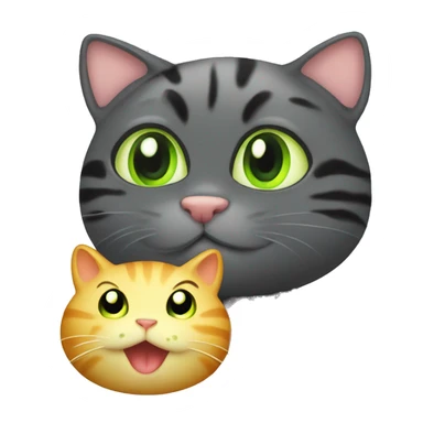 Kitty and froggy sticker