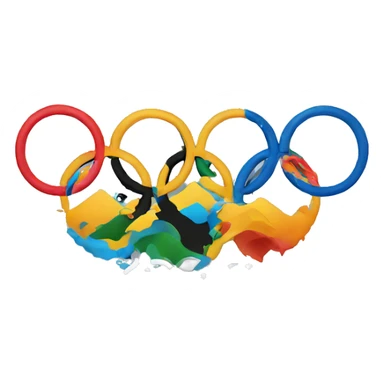olympic logo sticker