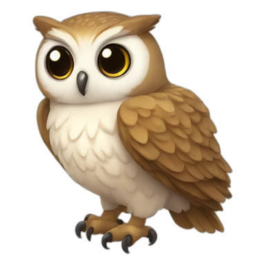 cute owl chibi sticker