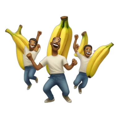 dancing bunch of banana sticker