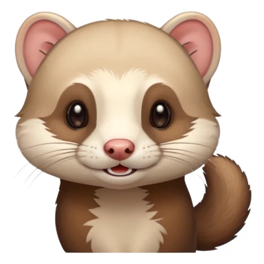 Ferret blinking  sticker