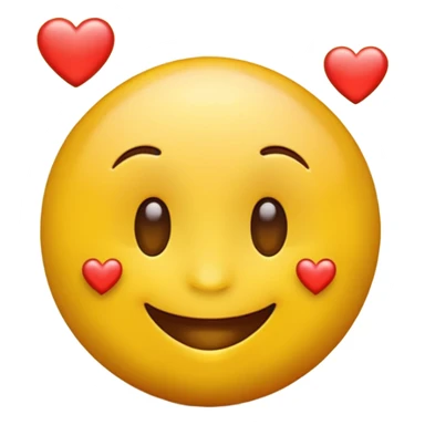 stoned emoji with hearts sticker