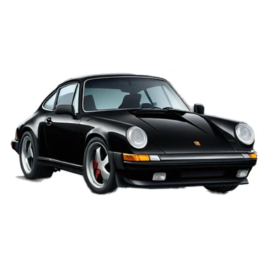 Black Porsche 911 sticker