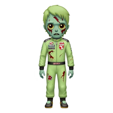 zombie formla 1 racer sticker