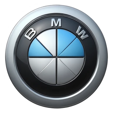 Bmw symbol real without double layer  sticker