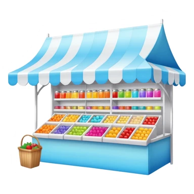 glitter white market sticker