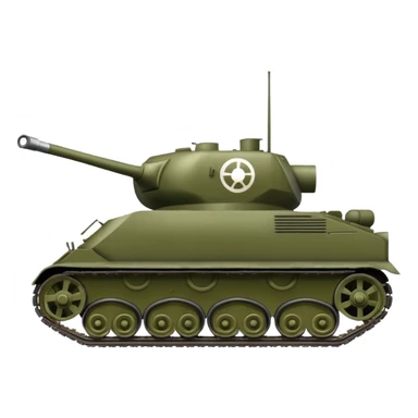 T-34 tank, side view, no symbols sticker