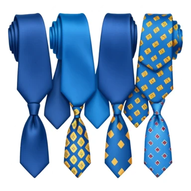 Blue nect ties and hats sticker