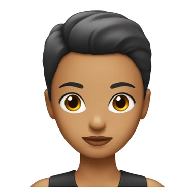 Girl with a slick back sticker