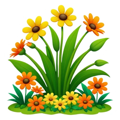 crea un emoji de un jardín sticker