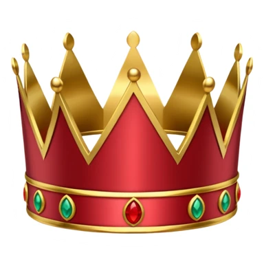 Gold laurel crown with crimson core. sticker