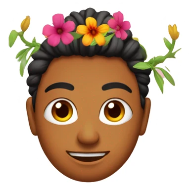 Kalash with flowers sticker
