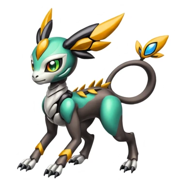 Meloetta-Wargreymon-Trico-Pokémon-Digimon-Fakémon-fusion-hybrid-creature sticker