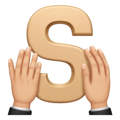 Make the letter S with hands

 sticker