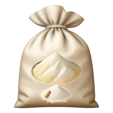 open bag of flour sticker