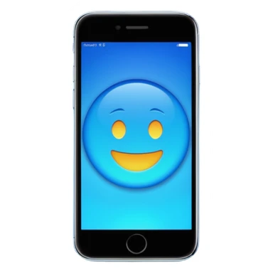 Ads on phone blue colors sticker