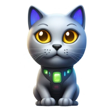 alpha cat sticker