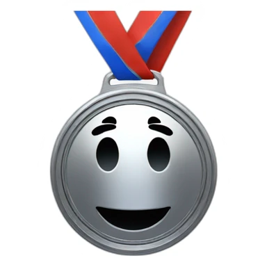Metal 5th place medal sticker