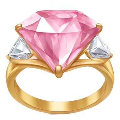 large pink diamond ring sticker