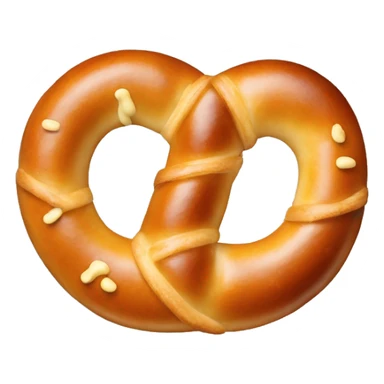 Pretzel with cheese sauce sticker