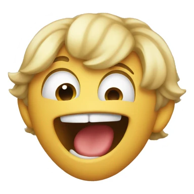 a face biting its mouth and looking flirty sticker