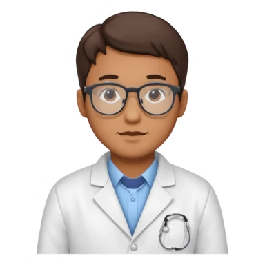 Lab technologist male sticker