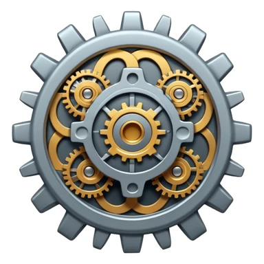 brain inside gear sticker