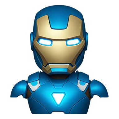 ironman blue suit sticker