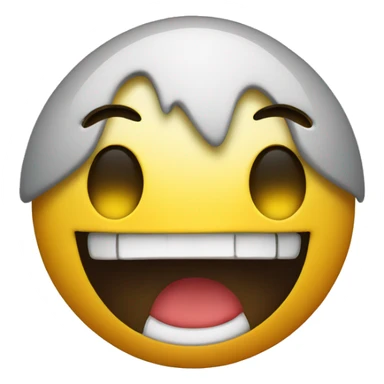 Smiley shocked face sticker