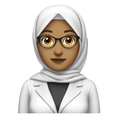 teacher woman full body wearing hijab white skin sticker