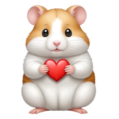 Hamster qui fait un cœur coréen sticker