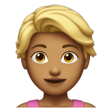 Very muscular woman sticker