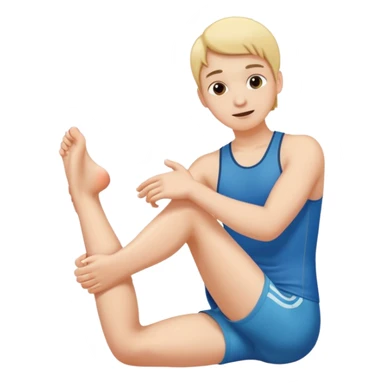 Doing like with the toe of the foot  sticker