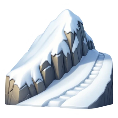 snow slope sticker