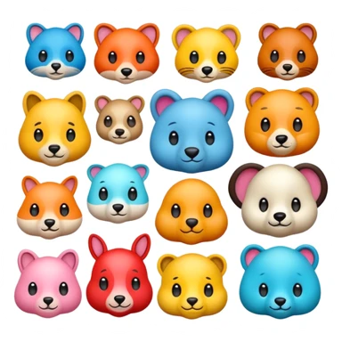 Animales divertidos y tiernos sticker